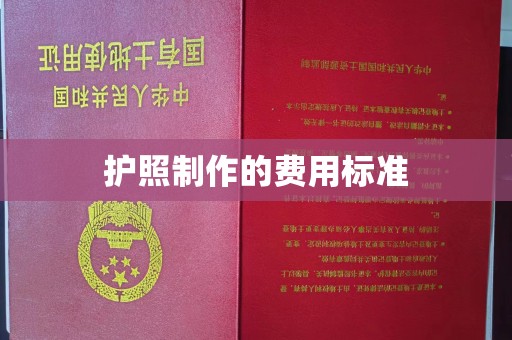 黎平护照制作的费用标准