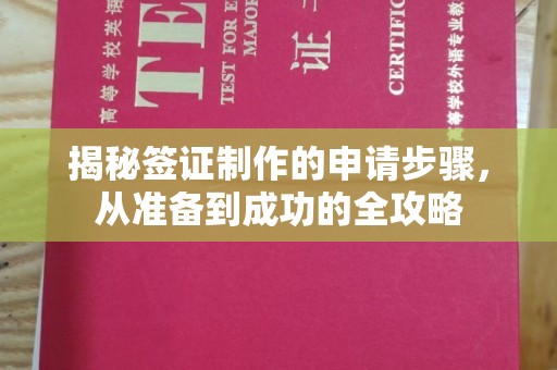 黎平揭秘签证制作的申请步骤，从准备到成功的全攻略