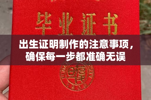 黎平出生证明制作的注意事项，确保每一步都准确无误