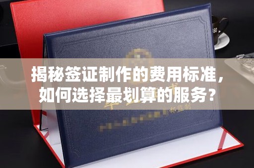 黎平揭秘签证制作的费用标准，如何选择最划算的服务？
