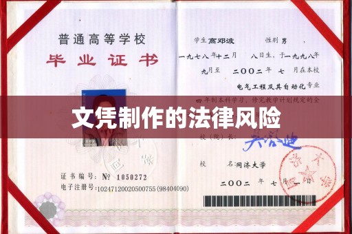 黎平文凭制作的法律风险