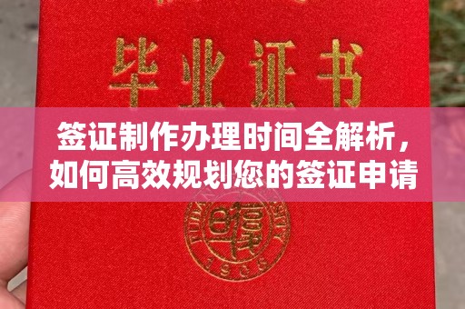 黎平签证制作办理时间全解析，如何高效规划您的签证申请流程